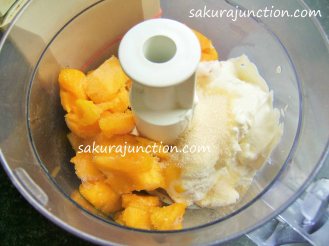 Mango in Food Processor