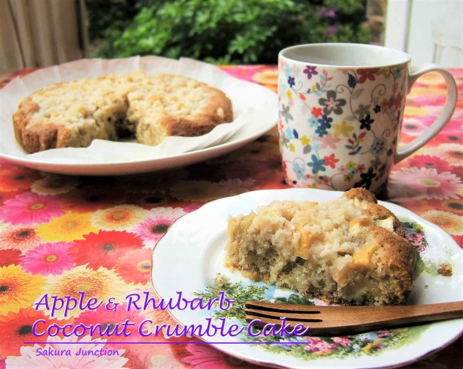 Apple &amp; Rhubarb Crumble Cake2-2